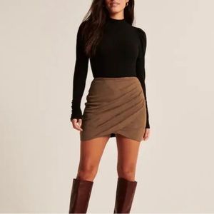 Abercrombie & Fitch Faux Suede Mini Skirt